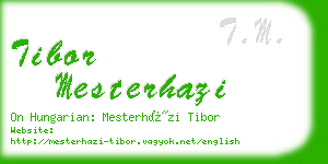 tibor mesterhazi business card